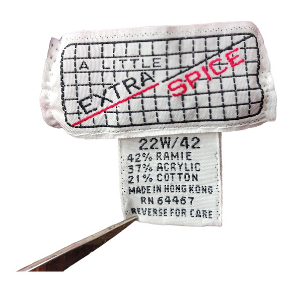 Vintage Women's A Little Extra Spice 22W/42 Sweater Tunic Length Purple Oversize - Picture 5 of 11